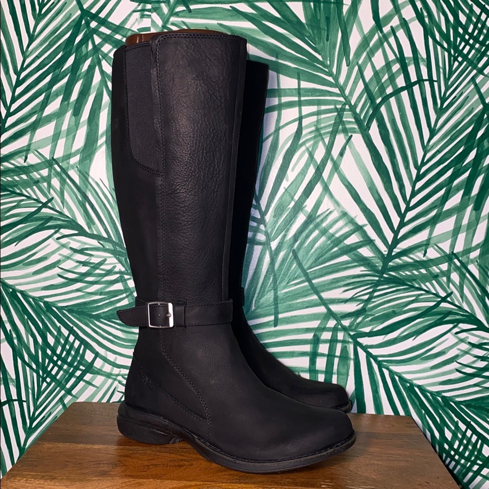Merrell Dry Tall Black Leather Waterproof Riding Boots Women’s 6